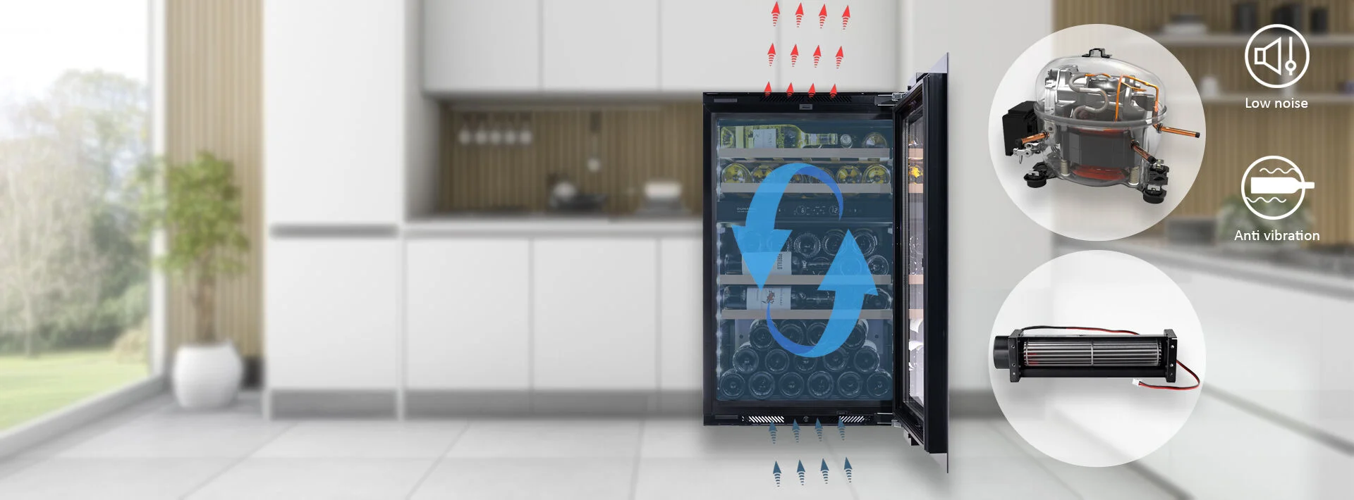 INVERTER-KOMPRESSOR & QUERSTROMVENTILATOR