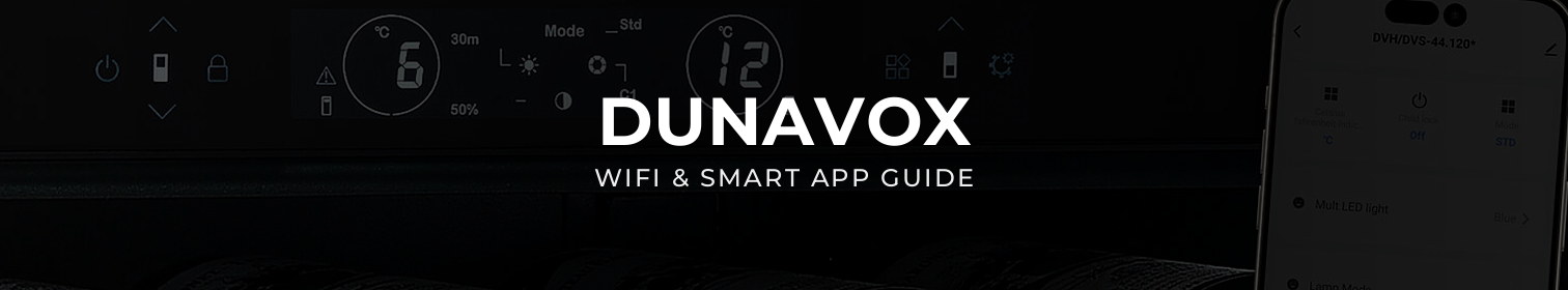 DUNAVOX WiFi Weinkühlschrank gesteuert über Smartphone-App